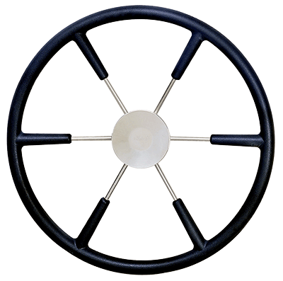 Vetus Steering Wheel KS55 (550mm 21inch) Black PU-Foam Cover