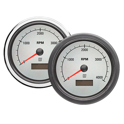 White Dial Engine Instruments