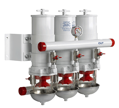 Vetus Water Separator Fuel Filter CE/ABYC Triple 30micron