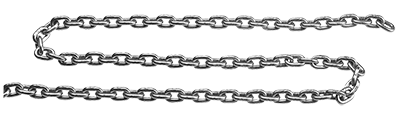 Maxwell Stainless Anchor Chain 8mm Calibrated DIN766 - per m