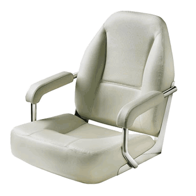 Vetus MASTER Helm Seat - Stainless Steel Frame - White