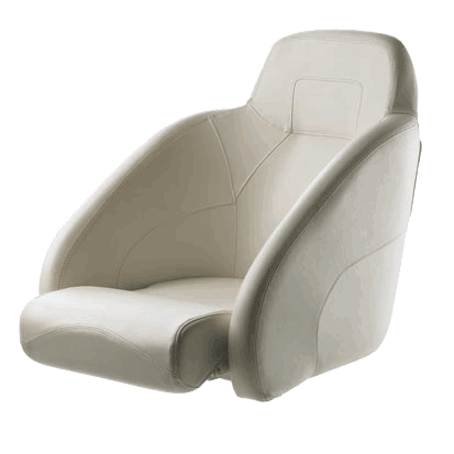 Vetus QUEEN Helm Seat - Flip-Up Squab White