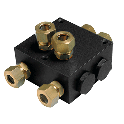 Vetus Dual non-return valve (G1/2) (incl tube connectors 18m