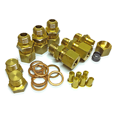 Fitting kit (8mm) for Vetus Dual Non-Return Valve K30/140 &