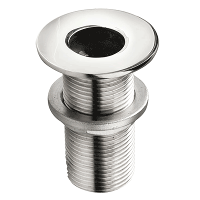 Vetus Polished Stainless Skin Fitting - Flush Flange G3/8''
