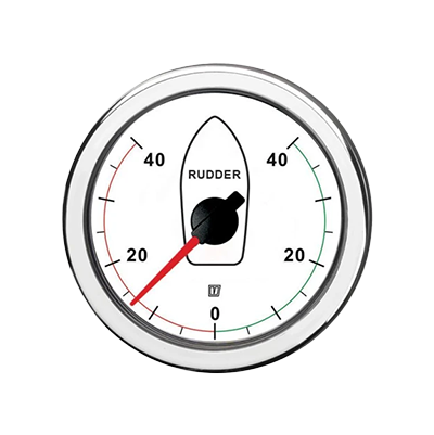 Vetus Rudder Position Indicator White 12/24v cut-out 100mm (Vetus RUDDW40)