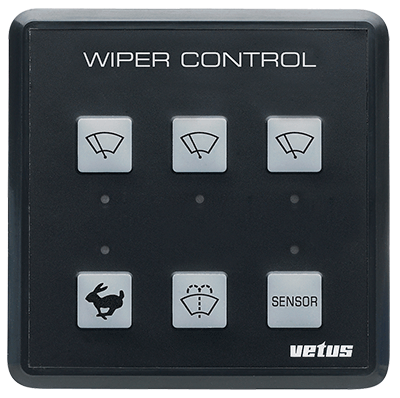 Windscreen wiper control panel for up to 3 wipers 12/24 Volt