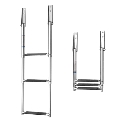 Vetus Telescopic Stainless Boarding Ladder 3 Step - 890mm