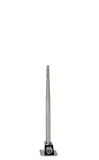 Stanchion length 450 mm Ø 25 mm 1 wire hole