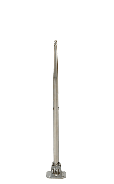 Stanchion length 610 mm Ø 25 mm 2 wire holes