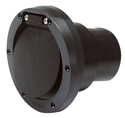 Vetus Plastic Transom Exhaust Connection with Check Valve 90