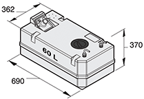 FTANK60B Dimensions.