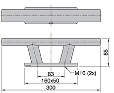TAURUS04 Stainless Bollard Dimensions.