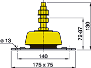 Vetus HY100 Engine Mounts