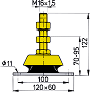 Vetus K100 Engine Mounts