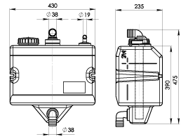 Vetus WW25WH Dimensions